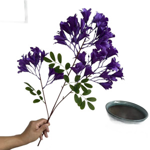 Ramas de Flores Artificiales de Jacaranda al por Mayor, de Plástico y Tela, para Decoración del Hogar, Accesorios de Fotografía para Exteriores - Product Image 5