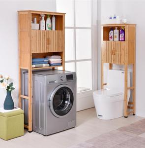 Bathroom Space-saving Shelf Thickened Wooden Organizer Holder Bathroom Cabinet Washing Machine kitchen Shelf Storage Racks