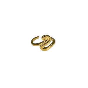 Fashion <b>Rings</b> PVD Gold Plated 316L Stainless Steel Sustainable Resistant Design - Product Image 1