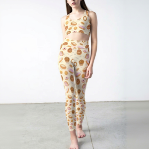 Leggings épais tricotés en Spandex/Nylon, longueur cheville, avec effet froncé aux fesses, taille haute, coupe en V, respirants, pour femmes - Product Image 1