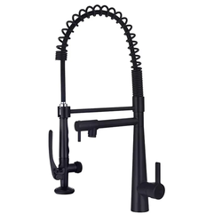 Pour Amazon vente chaude or noir LED robinet de cuisine multi-fonctionnel monté sur le pont rotatif extractible vanne en céramique dosée Fauc - Product Image 4