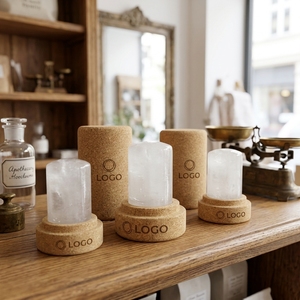 NOVITÀ <span class=keywords><strong>Deodorante</strong></span> in Cristallo di Allume di Potassio Ecologico in Confezione di Legno, Senza Alluminio, Controllo Odori Ascellari - Product Image 1