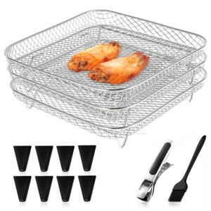 <span class=keywords><strong>Accessori</strong></span> <span class=keywords><strong>per</strong></span> <span class=keywords><strong>Friggitrice</strong></span> <span class=keywords><strong>ad</strong></span> <span class=keywords><strong>Aria</strong></span> DZ201, Griglia <span class=keywords><strong>Quadrata</strong></span> a 3 Livelli <span class=keywords><strong>per</strong></span> Forno - Product Image 1