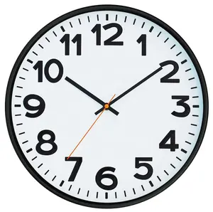 16-14-12 인치 미니멀리스트 현대 사무실 맞춤형 프로모션 로고 침묵 벽 시계
