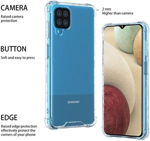 Per la Galassia <span class=keywords><strong>A12</strong></span> Clear Case, shock Absorbing di Cristallo Trasparente Molle di Tpu Copertura Posteriore Della Cassa Del Telefono Dura Del Pc Per Samsung <span class=keywords><strong>Galaxy</strong></span> <span class=keywords><strong>A12</strong></span> Capa - Product Image 2