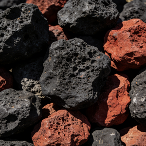 Bloque <span class=keywords><strong>de</strong></span> Roca Volcánica <span class=keywords><strong>de</strong></span> Basalto Natural, Color Negro/Rojo, para Mejorar el Suelo, Acuicultura, Jardín, Barbacoa, Difusor, Uso Exterior - Product Image 4