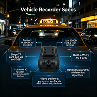 Cámara para Vehículos Oem Odm 1080p de 2 Canales y 4g con Doble Lente, Rastreo GPS y Punto de Acceso Wifi para Sistema de Seguridad de Flotas Comerciales