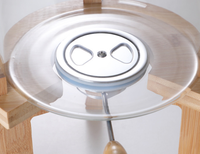 Distributeur de riz 5/8 L pour l'organisation de la cuisine et du garde-manger, distributeur de céréales en verre avec couvercle hermétique