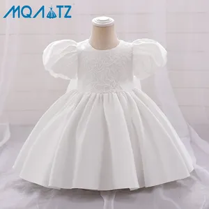 MQATZ gaun pesta bayi baru lahir untuk 0-2 tahun anak-anak musim panas Satin rok gaun ulang tahun anak-anak Dresses