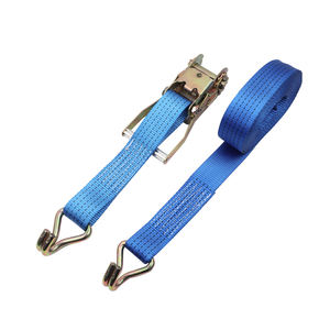 2 "5000kg 고강도 폴리프로필렌 웨빙 개폐식 더블 J 후크 CE 인증 래칫 타이 다운 - Product Image 1