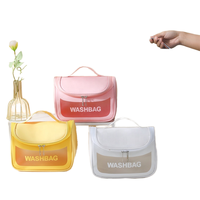 Nouvelle Trousse de Maquillage Tendance en PVC avec Fermeture Éclair, Boîte de Rangement Cosmétique de Voyage, Étui Personnalisable avec Pochette