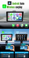 Moniteur CarPlay portable de 7 pouces de qualité supérieure avec écran tactile et navigation GPS pour mise à niveau audio universelle des véhicules