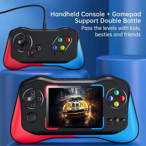 3.5 Inch <b>Handheld</b> Game <b>Console</b> Single/ Double Players Built-in 500 in 1 Classic <b>Retro</b> Games Support AV TV Output for Kids Gifts - Product Image 1