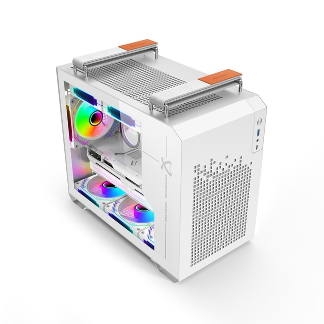 New Glass Side Panel Micro ATX ITX MATX Gaming Computer Case PC Stylish Compact Portable Handheld Mini PC Case Cabinet