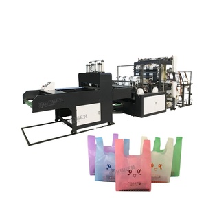 Tas Maken Apparatuur Koude Snijden En Hot Afdichting Plastic Boodschappentas Making Machine