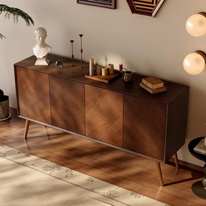 Buffet en bois massif <span class=keywords><strong>vintage</strong></span> pour entrée, <span class=keywords><strong>meuble</strong></span> de rangement pour <span class=keywords><strong>petit</strong></span> appartement, idéal pour cuisine, salle à manger et espaces de vie - Product Image 3