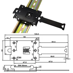 Solid State Relay Buckle Standard Guide Rail Mounting Clip Humidifier DIN Rail Switch Function Durable Metal Guide Rail Buckle