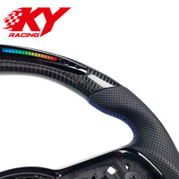 Volant personnalisé en fibre de carbone avec LED pour Volkswagen Mk7, compatible avec MK7.5 MK6 MK8 GTI Polo GTS R Golf 7 GTD Tiguan Scirocco GTS