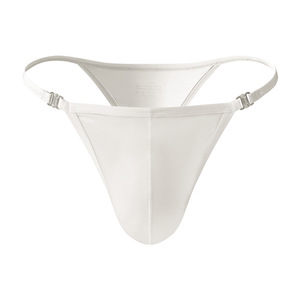 Slip <span class=keywords><strong>string</strong></span> uni brillant et lisse pour <span class=keywords><strong>homme</strong></span>, sexy, respirant, taille basse, transparent, <span class=keywords><strong>invisible</strong></span>, sans couture, confortable - Product Image 5