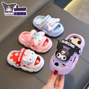 Sandalias <span class=keywords><strong>de</strong></span> Verano Kulomi para Niños y Niñas, Chanclas <span class=keywords><strong>de</strong></span> PVC con Punta Cerrada, Antideslizantes, Transpirables, con Dibujos Animados <span class=keywords><strong>de</strong></span> Sanrio, con Orificios Pequeños y Medianos - Product Image 4