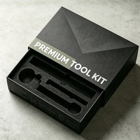 Boîtes cadeaux coulissantes en carton rigide gris recyclable de qualité supérieure pour outils de rainurage, avec logo personnalisé