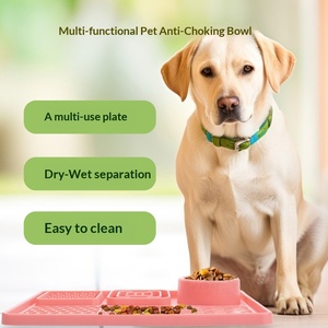 Tapis à lécher en silicone les plus vendus pour chiens <span class=keywords><strong>de</strong></span> petite et grande taille : un moyen amusant <span class=keywords><strong>de</strong></span> passer le temps, avec ventouses. - Product Image 3
