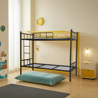 Nouvelle Arrivée 2026 – Lit Superposé Moderne en Métal, Double sur Grand, Cadre en Acier Robuste, Lit Gain de Place pour Enfants, Adolescents et Adultes