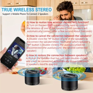 Upgrade Typ-C-Ladeans chluss Tragbarer drahtloser TWS-<span class=keywords><strong>Bluetooth</strong></span>-Lautsprecher mit AUX FM TF-Steckplatz Kompatibel mit - Product Image 5