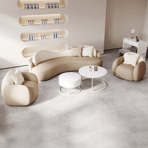 Canapé modulaire Saint-Lee en tissu, canapé de bureau, petit appartement, design moderne minimaliste - Product Image 1