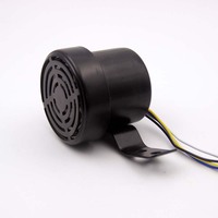 CHSKY 25W Klakson Mundur Mobil Truk Tahan Air dan Debu, Audio yang Dapat Disesuaikan, Bahan ABS, Tweeter Speaker 12V-36V