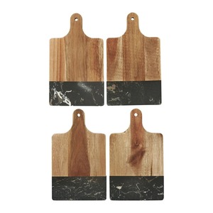 Décoration d'intérieur luxe marbre noir acacia planche à découper plateau <span class=keywords><strong>de</strong></span> service assiettes <span class=keywords><strong>de</strong></span> cuisine accessoires cadeau napperon charcuterie - Product Image 4