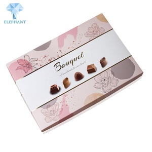 Custom Printing <b>Sweet</b> Flower Chocolate Candy Gift <b>Packaging</b> Wedding Box - Product Image 5