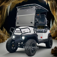 Voiturette de golf électrique surélevée Coastal >8 places, batterie lithium, 30-50 km/h, moteur AC, autonomie 90 km, certifiée CE, résistante à la corrosion