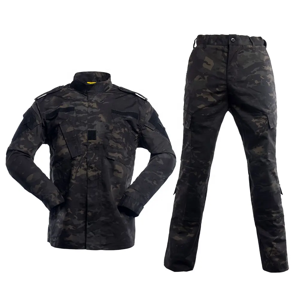 Camouflage Tactique ACU Costumes Ripstop Chemise à Manches Longues et Pantalon Uniforme pour Hommes