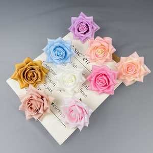 Bán Buôn Handmade Hoa Hồng Lụa 9 Cm DIY Nhân Tạo Hoa Với Góc Thanh Lịch Tăng Thiết Kế - Product Image 3