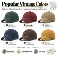 Casquette de baseball personnalisée brodée, effet délavé, OEM, marque privée, casquette ajustable à visière incurvée, logo personnalisé, fournisseur en gros