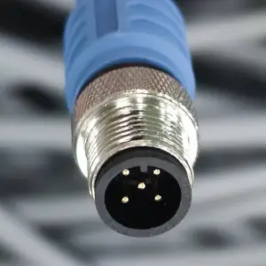 Male to Female M12 straight double-end A Code 5Pin devicenet CAN Bus Thin/Mid/Thick cable shielded circular Connector