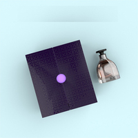 Boîte cadeau rigide de qualité supérieure, écologique, avec logo personnalisé, unique, élégante, pour parfum 50 ml, papier artistique, laminage mat, recyclable