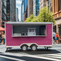 Chariot de restauration mobile personnalisable - Caravane et remorque pour hamburgers et snacks, idéal pour les restaurants mobiles