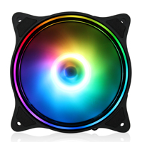 Radiateur CPU AntarcChill à haut débit d'air, 4 broches PWM, LED RGB PWM, 9 pales, dissipation thermique en aluminium, accessoires PC