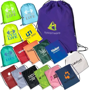 Custom <b>Drawstring</b> Bag Nylon Soccer Ball <b>Backpack</b> Bag for Outdoor Sports Promotional Sublimation Printing Gym Cinch Bags - Product Image 1