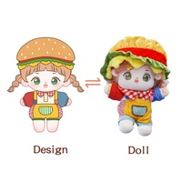 Fabricants de jouets en peluche poupées étoiles mascotte d'entreprise personnalisée conception logo peluche personnalisée