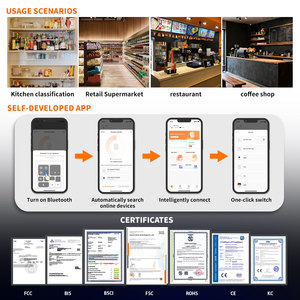 เครื่องพิมพ์ภาพถ่ายพกพาขนาดเล็ก 58 มม. แบบพกพา ใช้ความร้อน เชื่อมต่อบลูทูธ  พิมพ์สีได้  สำหรับทำป้ายสติกเกอร์ - Product Image 5