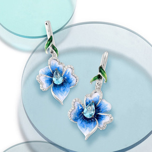Parure de bijoux florale Trompette pour femme, accessoires de mode quotidiens au style pastoral frais - Product Image 5