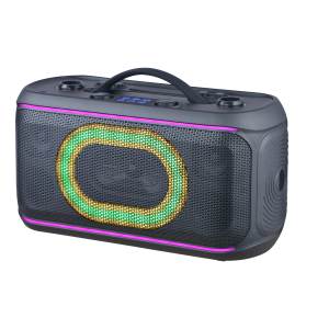 Système de haut-parleurs 5"x7" Woofer + 2x2.5" Tweeter - Puissance RMS 50-100W pour Home Cinéma et Fêtes en Extérieur avec Éclairage LED RGB - Product Image 2