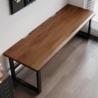 Escritorio de Juegos para Dos Personas, Superficie de Madera Maciza de Pino de Nueva Zelanda, Tablero Grande, Doble Escritorio, Origen China, para Dormitorio, Hogar, Estudiantes