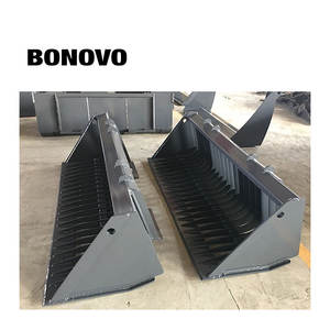 BONOVO Skeleton <span class=keywords><strong>Bucket</strong></span> Skid Steer Attachment 60-84 Inch Rock <span class=keywords><strong>Bucket</strong></span> - Product Image 3