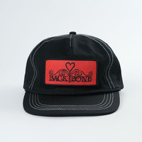 Chapeau de papa 5 panneaux en coton de bonne qualité personnalisé ajouter un patch avec logo petits chapeaux d'extérieur à bord incurvé