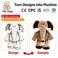 Peluche d'animal de la forêt, plusieurs tailles, rembourrage en coton PP, Tigre, Lion, Éléphant, Raton laveur, pour cadeau de parc animalier, OEM personnalisé
