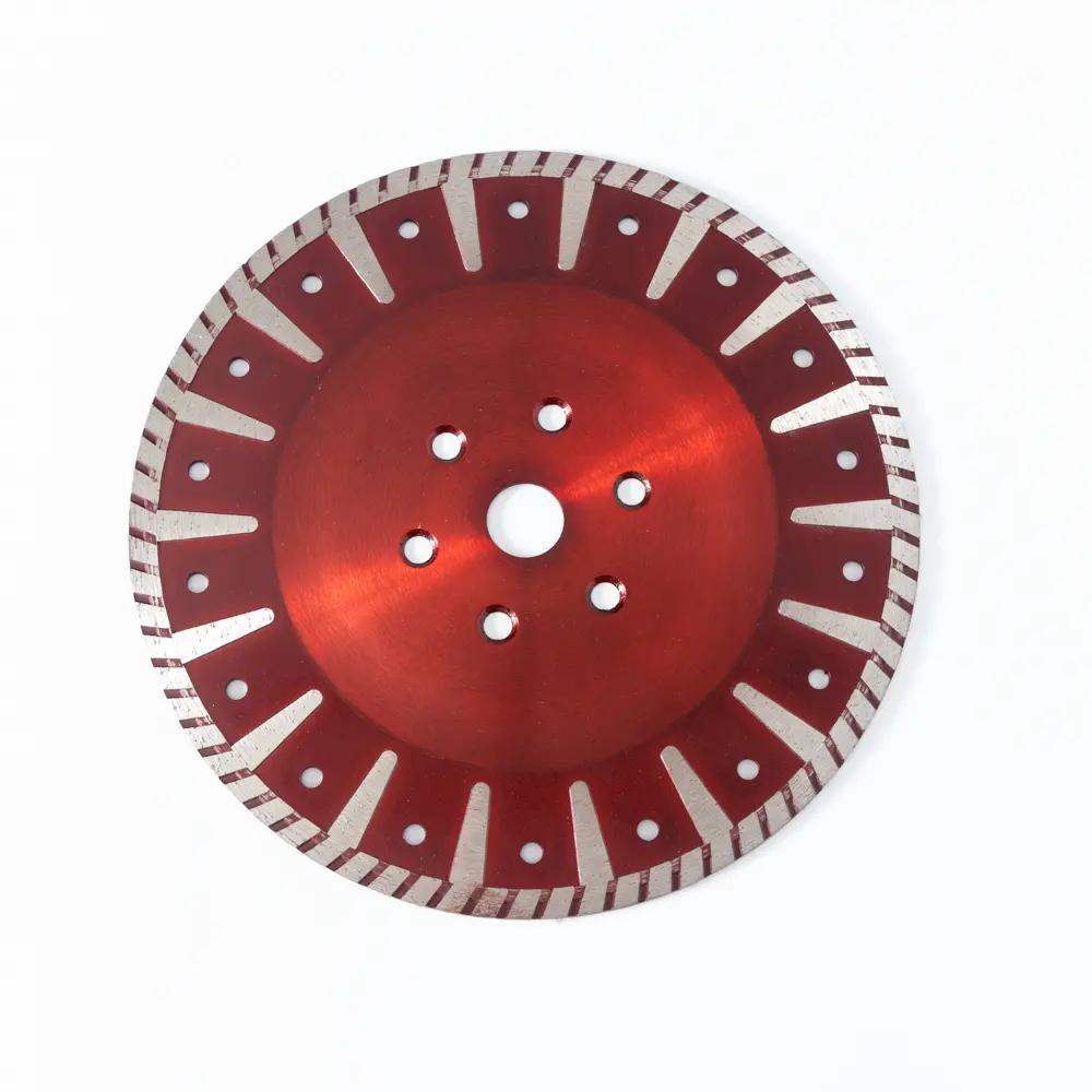 Royal Sino Factory 7inch 180mm T Turbo Shape Diamond Saw Blade Cutting Disc For Granite Marble Concrete Stone